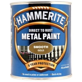 Hammerite Smooth Gold - 750ml